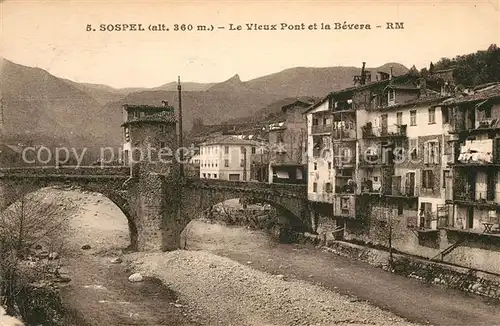AK / Ansichtskarte Sospel Bruecke Bevera Sospel