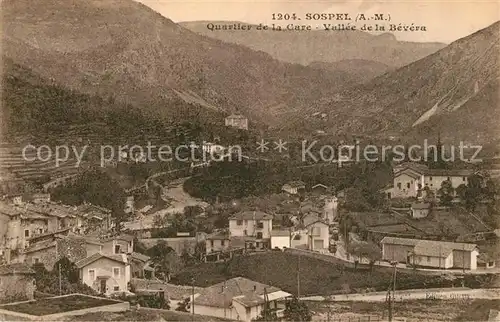 AK / Ansichtskarte Sospel Bahnhof Bevera Bergkette Sospel