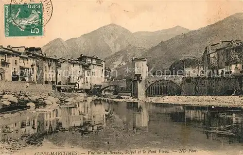 AK / Ansichtskarte Sospel Bruecke Altstadt Bevera Sospel