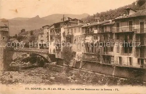 AK / Ansichtskarte Sospel Bruecke Altstadt Sospel