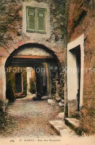 AK / Ansichtskarte Sospel Rue des Romains Sospel