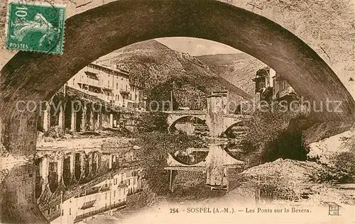 AK / Ansichtskarte Sospel Bruecke ueber die Bevera Altstadt Sospel