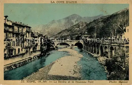 AK / Ansichtskarte Sospel Bruecke ueber die Bevera Sospel