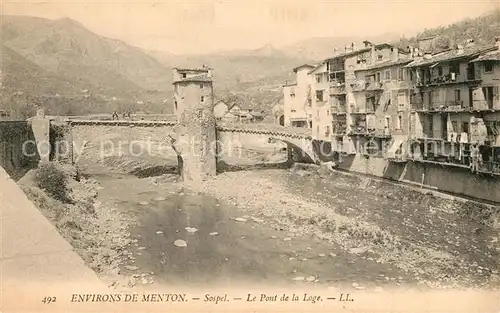 AK / Ansichtskarte Menton_Alpes_Maritimes Pont de la Lage Menton_Alpes_Maritimes