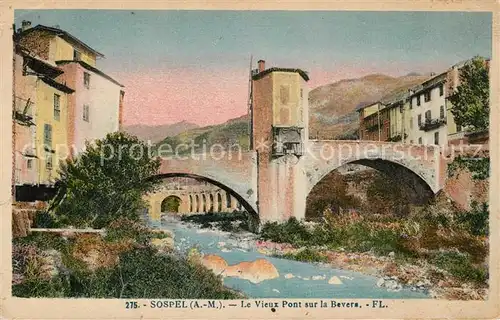 AK / Ansichtskarte Sospel Vieux Pont sur la Bevera Sospel