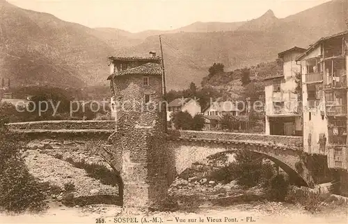 AK / Ansichtskarte Sospel Vieux Pont Sospel