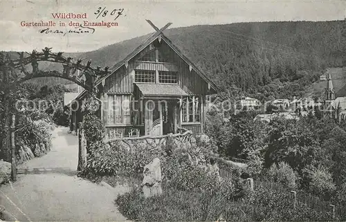 AK / Ansichtskarte Wildbad_Schwarzwald Gartenhalle in den Enzanlagen Wildbad_Schwarzwald