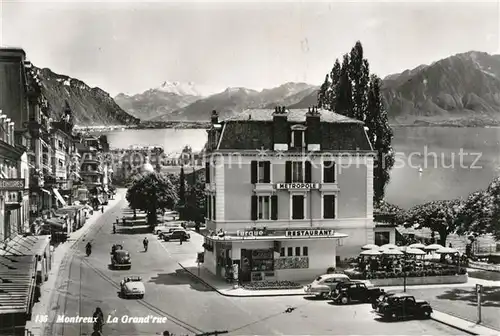 AK / Ansichtskarte Montreux_VD La Grand rue Montreux VD