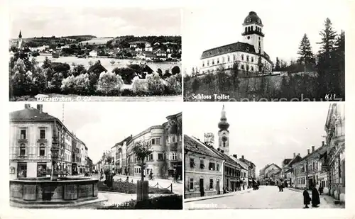 AK / Ansichtskarte Grieskirchen Panorama Schloss Tollet Stadtplatz Hauptstrasse Grieskirchen