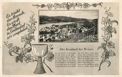 AK / Ansichtskarte Leutesdorf_Rhein Panorama Leutesdorf Rhein