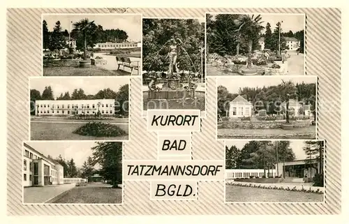 AK / Ansichtskarte Bad_Tatzmannsdorf_Burgenland Kureinrichtungen Details Bad_Tatzmannsdorf