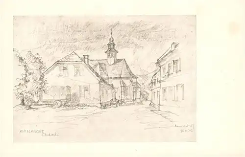 AK / Ansichtskarte Obdach Spital Kirche Zeichnung Obdach