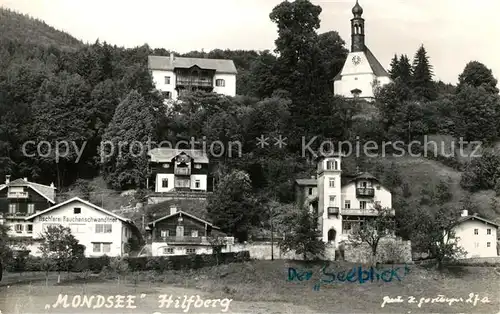 AK / Ansichtskarte Mondsee_Salzkammergut Hilfberg Der Seeblick Mondsee Salzkammergut