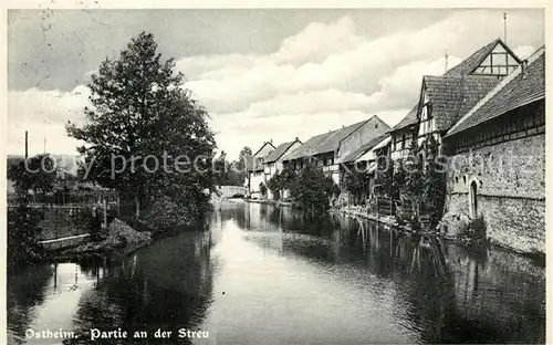 AK / Ansichtskarte Ostheim_Rhoen Partie an der Streu Ostheim_Rhoen