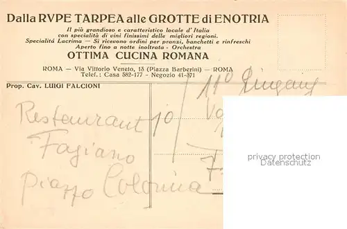 AK / Ansichtskarte Roma_Rom Dalla Rupe Tarpea alle Grotte di Enotria Roma_Rom