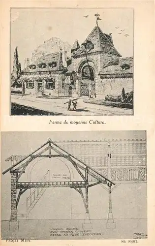 AK / Ansichtskarte Paris Ferme de moyenne Culture Hangar Remise avec Grenier au dessus Paris