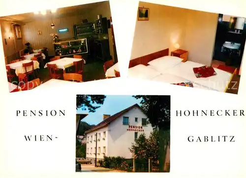 AK / Ansichtskarte Gablitz Pension Hohnecker Gaststube Gaestezimmer Gablitz