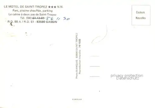 AK / Ansichtskarte Gassin Le Motel des Saint Tropez Vue aerienne Gassin