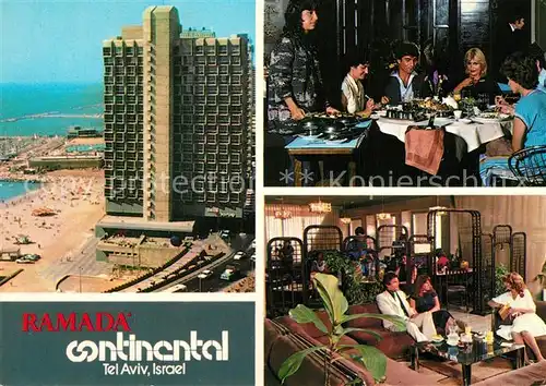AK / Ansichtskarte Tel_Aviv Ramada Continental Hotel Gastraum Foyer Tel_Aviv