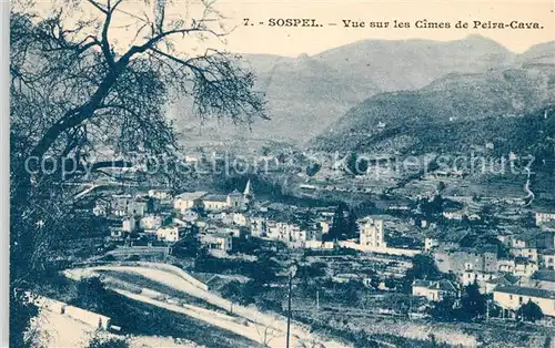 AK / Ansichtskarte Sospel Panorama Cimes de Peira Cava Sospel