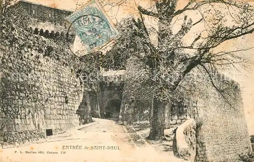 AK / Ansichtskarte Saint_Paul_Cote_d_Azur Eingang Saint_Paul_Cote_d_Azur