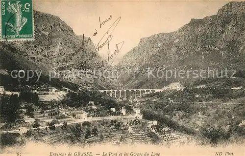 AK / Ansichtskarte Grasse_Alpes_Maritimes Pont Gorges du Loup Grasse_Alpes_Maritimes