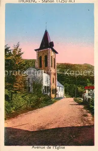 AK / Ansichtskarte Thorenc_Andon Station Kirche Thorenc Andon