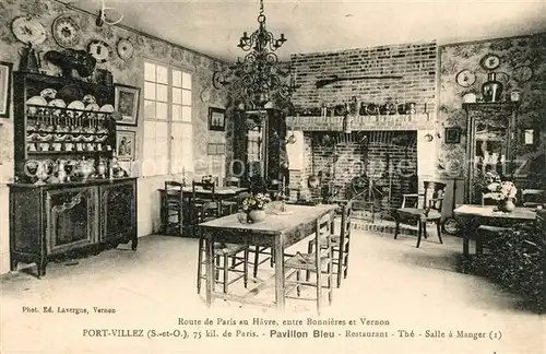 AK / Ansichtskarte Port Villez Pavillon Bleu Restaurant  Port Villez
