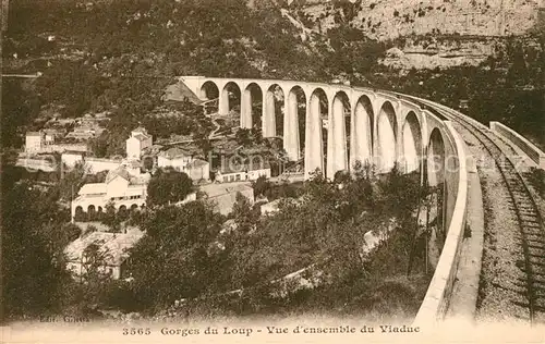 AK / Ansichtskarte Le_Bar sur Loup Gorges du Loup Viaduc Le_Bar sur Loup