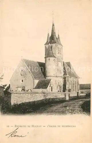 AK / Ansichtskarte Houdan Eglise de Richebourg Houdan