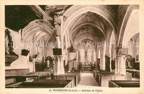 AK / Ansichtskarte Richebourg_Yvelines Kirche Altarraum Richebourg Yvelines