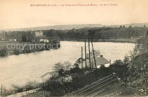 AK / Ansichtskarte Rolleboise Seine Chateau de Rosny Colline Rolleboise