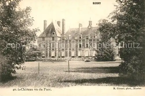 AK / Ansichtskarte Rosny sur Seine Chateau Parc Rosny sur Seine