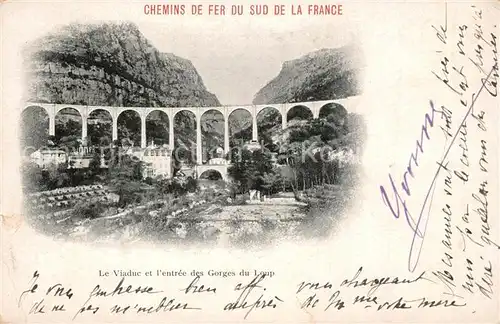 AK / Ansichtskarte Le_Bar sur Loup Viaduc Gorges du Loup Le_Bar sur Loup