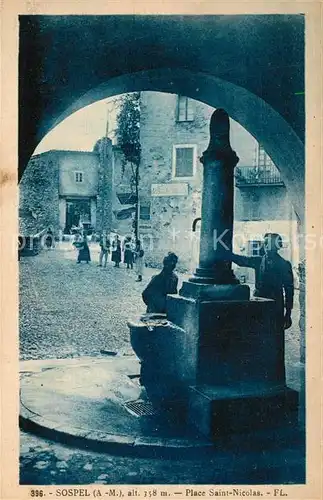 AK / Ansichtskarte Sospel Place Saint Nicolas Sospel