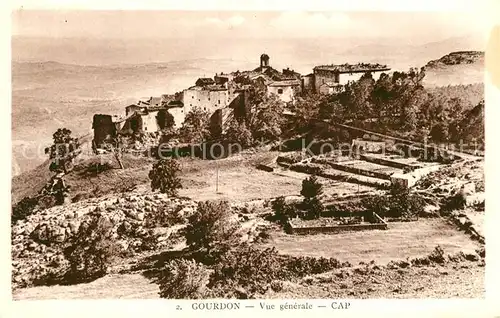AK / Ansichtskarte Gourdon_Alpes Maritimes Panorama Gourdon Alpes Maritimes