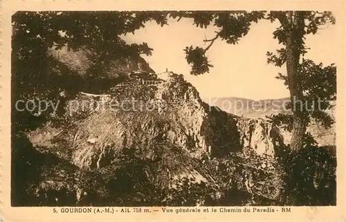 AK / Ansichtskarte Gourdon_Alpes Maritimes Panorama Gourdon Alpes Maritimes