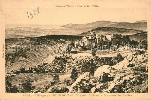 AK / Ansichtskarte Gourdon_Alpes Maritimes Panorama  Gourdon Alpes Maritimes