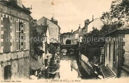 AK / Ansichtskarte Dreux La Blaise Bruecke Altstadt Dreux