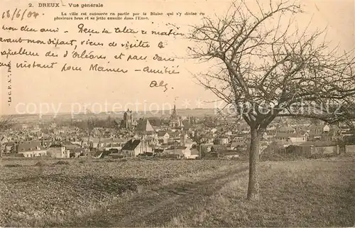 AK / Ansichtskarte Dreux Panorama Dreux