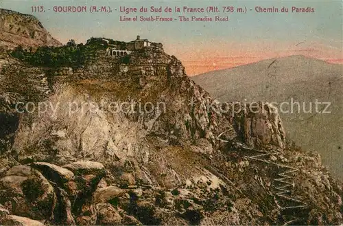 AK / Ansichtskarte Gourdon_Alpes Maritimes Panorama Gourdon Alpes Maritimes