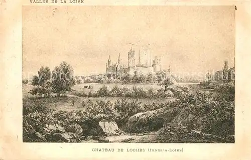 AK / Ansichtskarte Loches_Indre_et_Loire Schloss Loches_Indre_et_Loire