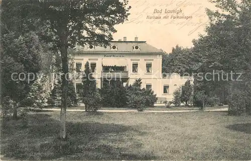 AK / Ansichtskarte Bad_Lausick Kurhaus Parkanlagen Bad_Lausick