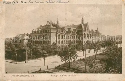 AK / Ansichtskarte Frankenberg_Sachsen Koenigliches Lehrerseminar Frankenberg Sachsen