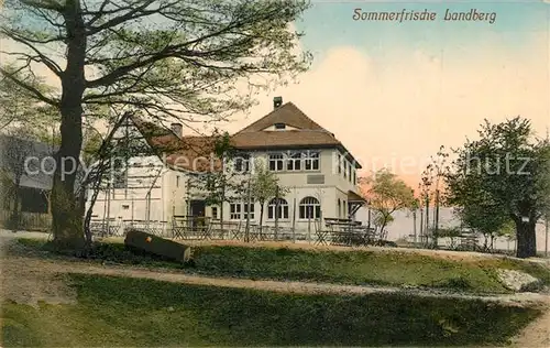 AK / Ansichtskarte Landberg Sommerfrische Hotel Restaurant Landberg