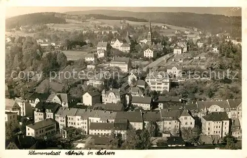 AK / Ansichtskarte Sebnitz Panorama Blumenstadt Sebnitz