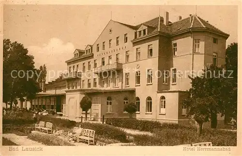 AK / Ansichtskarte Bad_Lausick Hotel Hermannsbad Bad_Lausick
