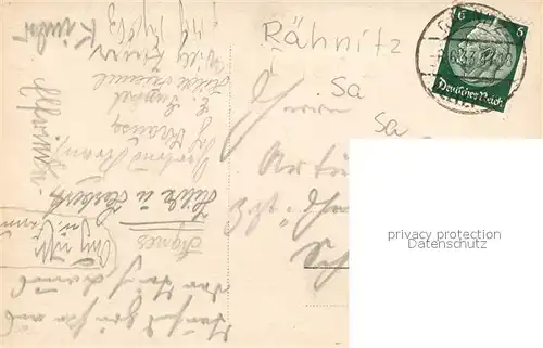 AK / Ansichtskarte Raehnitz_Dresden Badestrand Gaststaette Terrasse Raehnitz Dresden