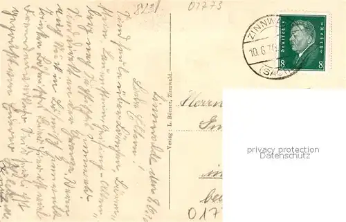 AK / Ansichtskarte Zinnwald Georgenfeld Gasthof zum Saechsischen Reiter Zinnwald Georgenfeld