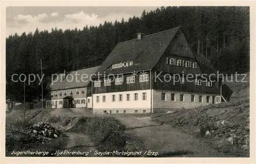 AK / Ansichtskarte Sayda Jugendherberge Ilja Ehrenburg im Mortelgrund Sayda